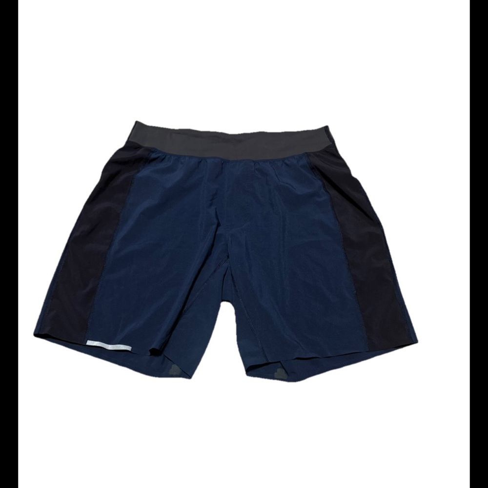 Lululemon Namaste At The Beach Shorts Men's Blue Quick-dry Drawstring Waist